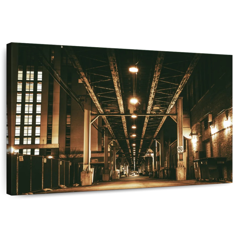 Mehar Chicago Train Bridge, 34" H x 51" W
