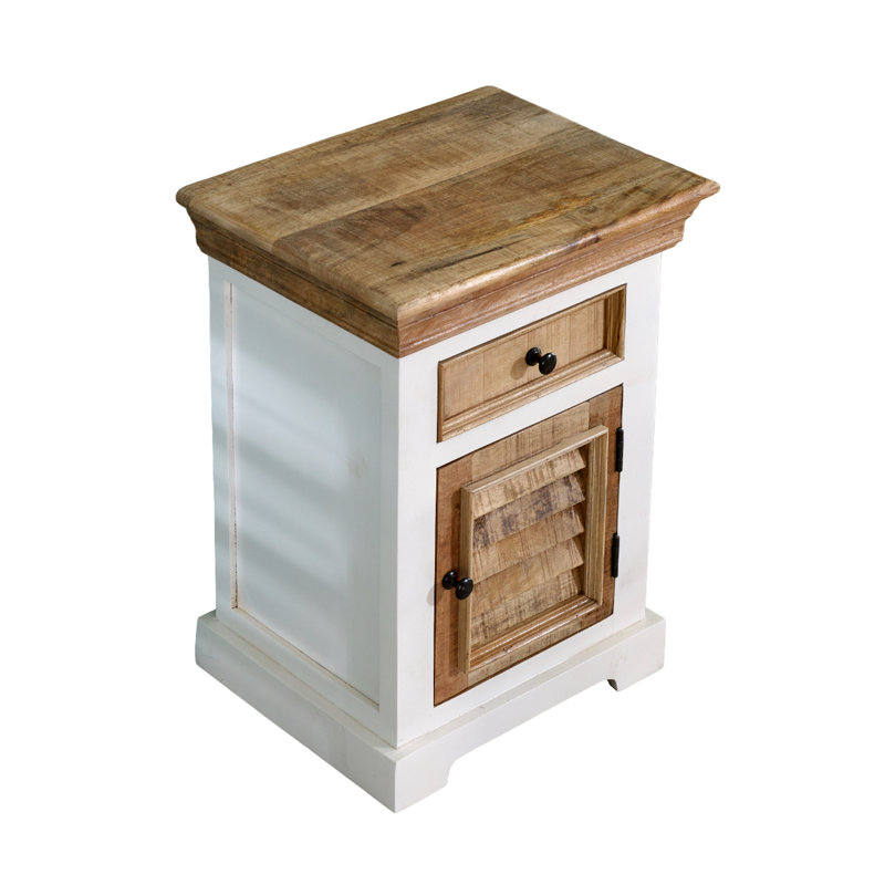 Laronda Solid Wood Sled End Table