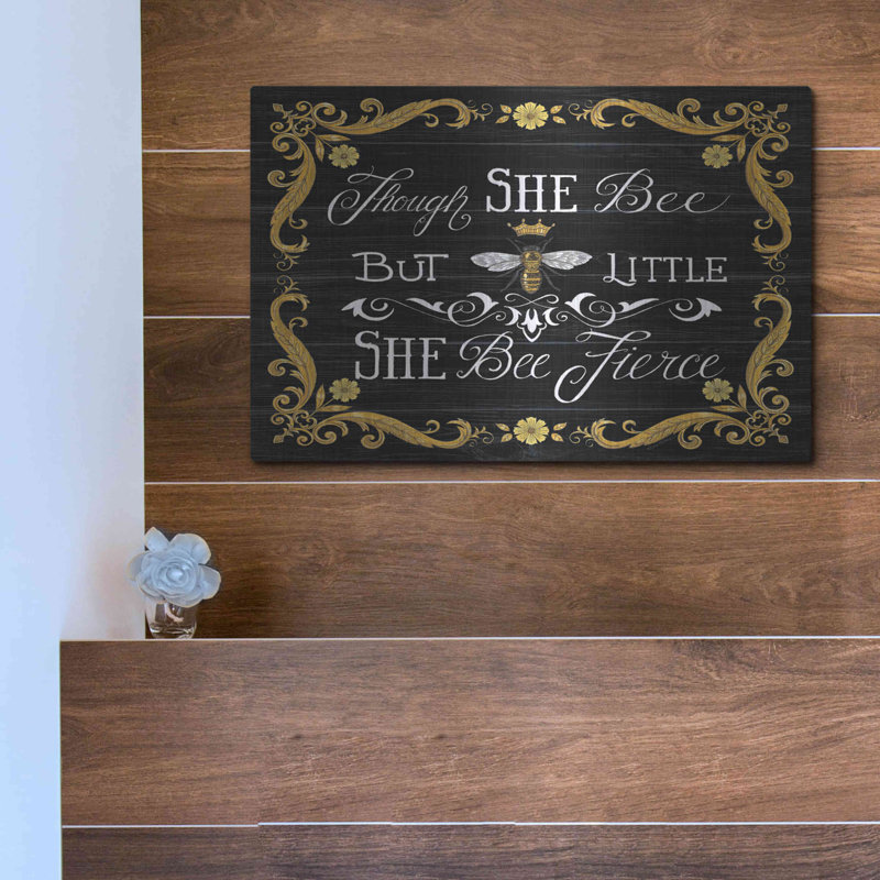 «She Bee Fierce» par Deb Strain, H 12 po x l 16 po