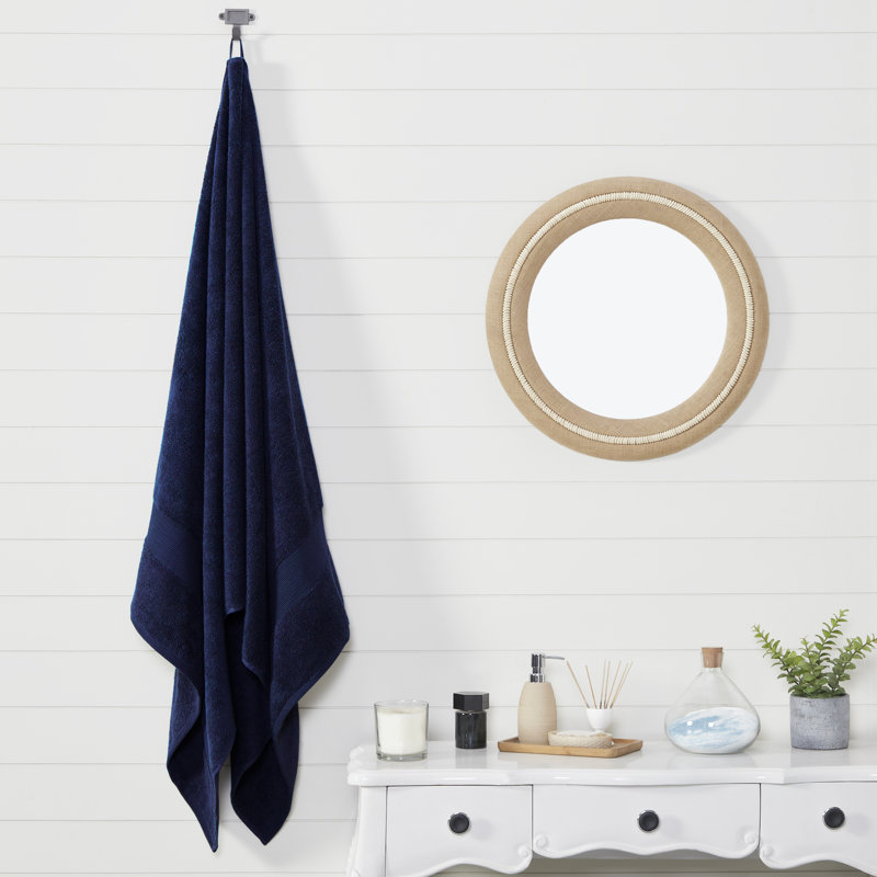 Serviette de bain 100% coton, Marine