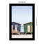 «Popplewell Blue and Green Huts» par Shot par Clint Wood, reproduction d'art encadrée-587531249-587531246