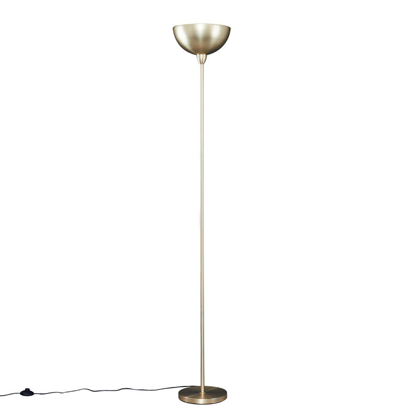 Carolinda 180cm Forseti Matt Gold Uplighter Floor Lamp, Yes, Matte Gold