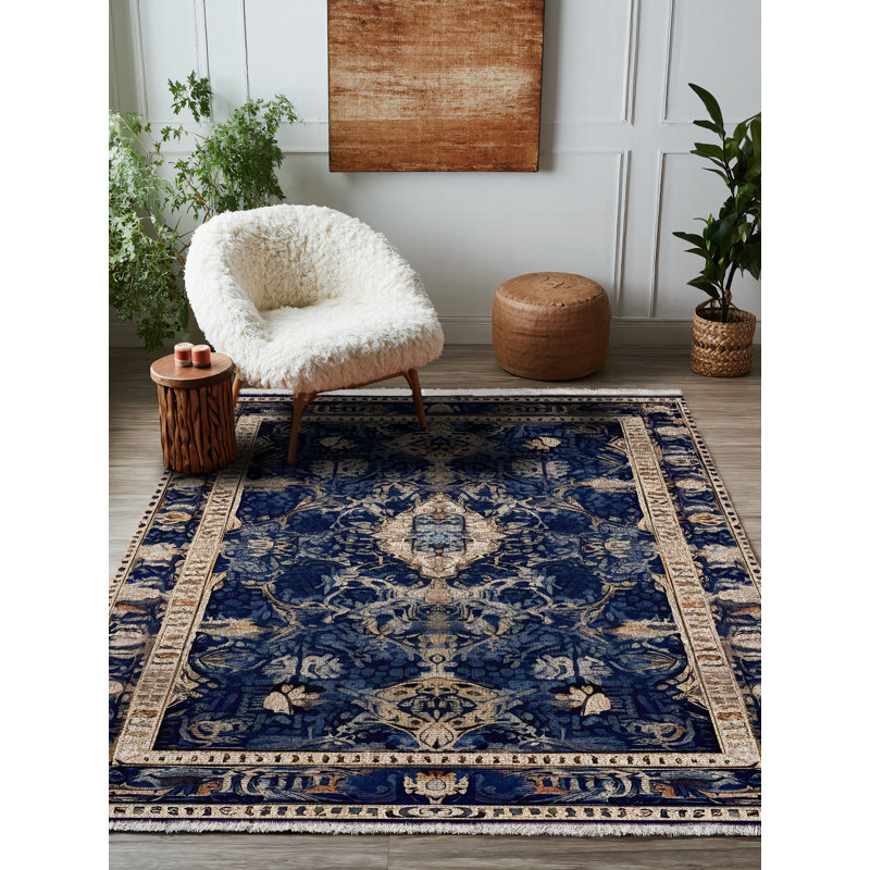 Tapis en coton et polyester à imprimé numérique Isabel Collection Isabel, Tapis de couloir 4 pi x 16 pi 5 po