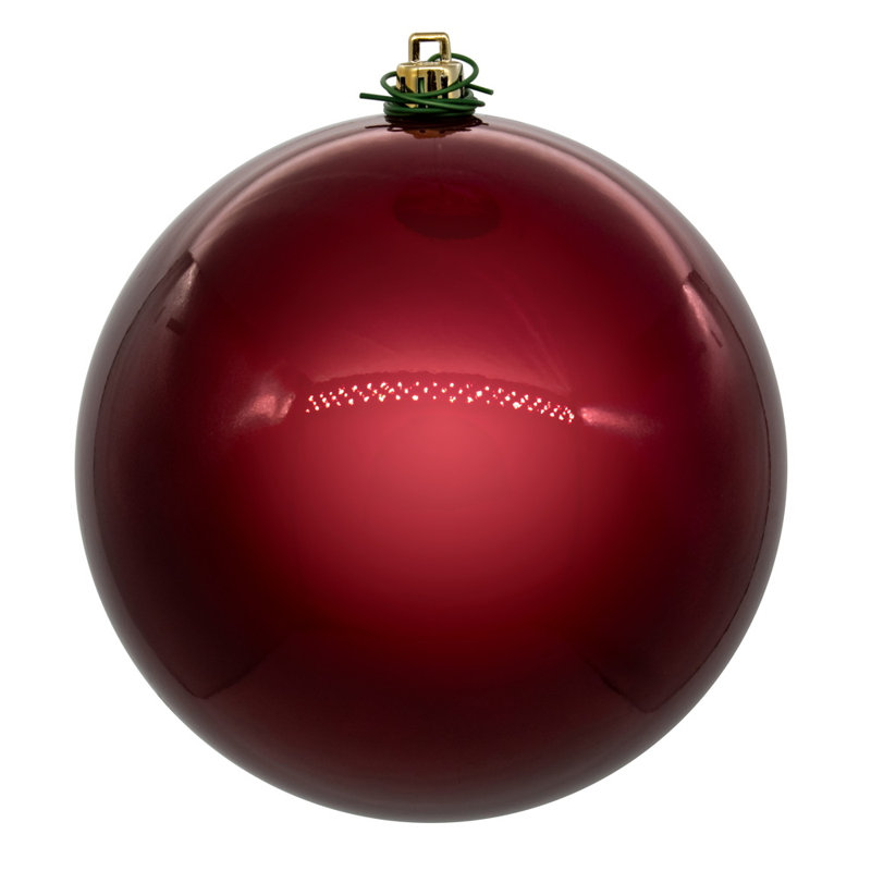 3'' Solid Ball Ornament, Berry Red