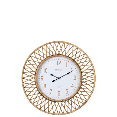 Alexys Rattan Wall Clock