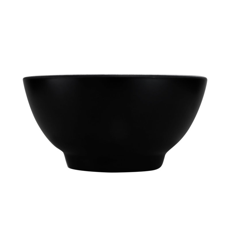 Kobe 13 oz. Cereal Bowl, Black/Silver