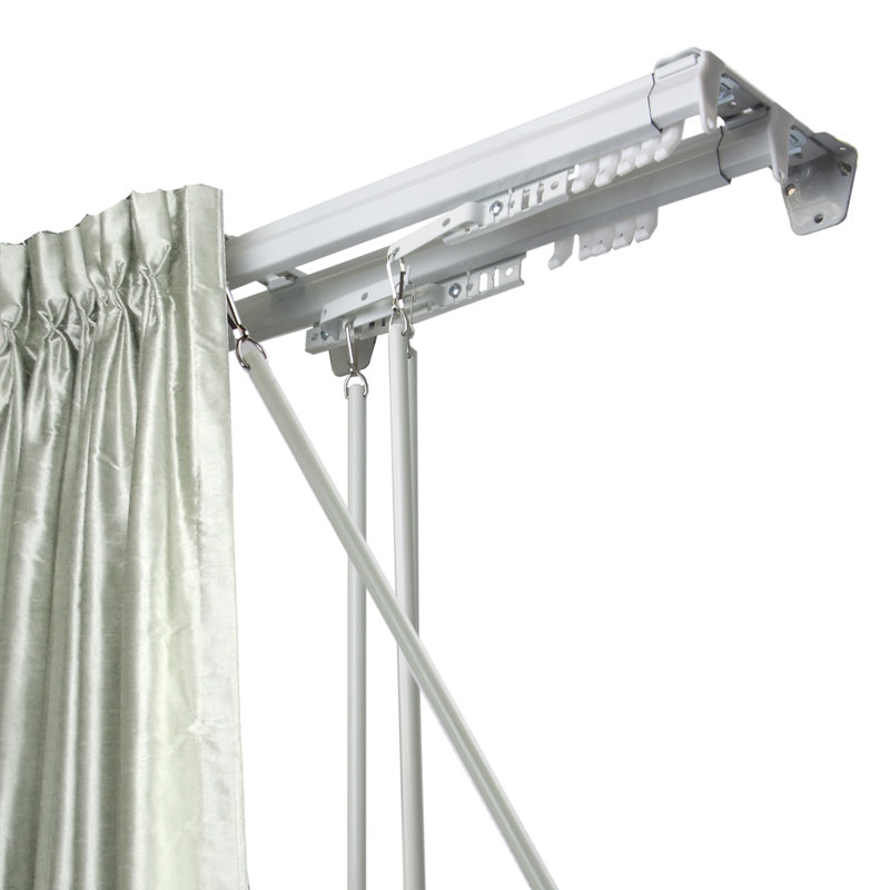 Annasofia Steel Adjustable Double Curtain Rod, 60" - 120"