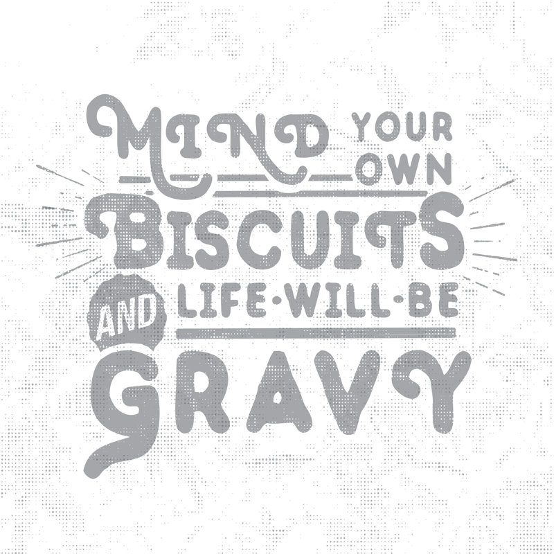 Biscuits And Gravy - Wrapped Canvas Print, 30cm H x 30cm W x 3.8cm D