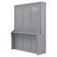 Grand lit escamotable peu encombrant, fabrication en bois massif, style moderne