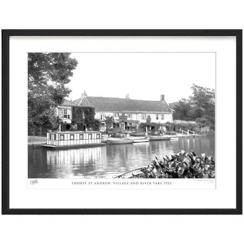 Thorpe St Andrew, Village And River Yare 1922 by Francis Frith - Single Picture Frame Print, 28cm H x 36cm W x 2.3cm D