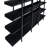 5 Tier Bookcase Home Office Open Bookshelf, Vintage Industrial Style Shelf With Metal Frame, MDF Board-79204197