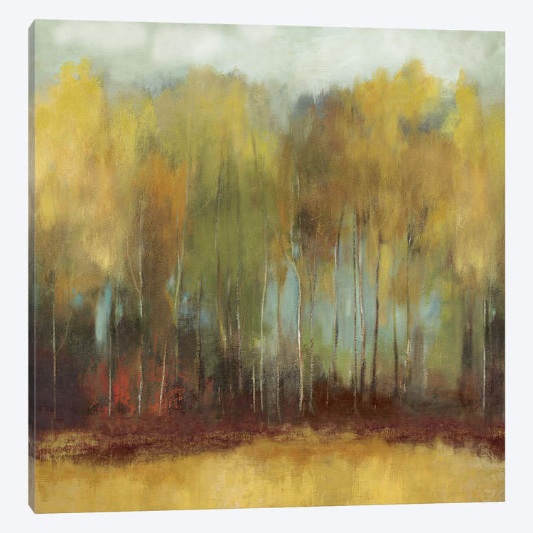 «Whisper Fields» par PI Studio - Estampe numérique sur toile tendue avec châssis, H 37 po x l 37 po x P 1,5 po, Pas de tapis
