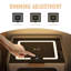 Table de chevet 2 tiroirs Chani avec haut-parleur Bluetooth et lumières DEL et charge sans fil