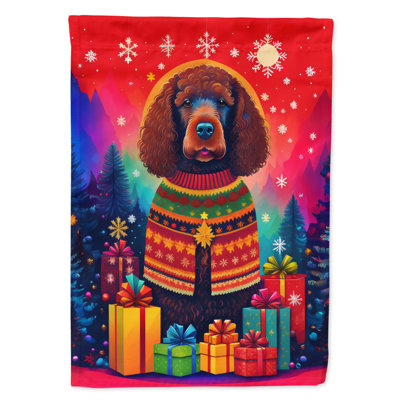 Double Sided 40'' H x 28'' W Polyester Christmas House Flag