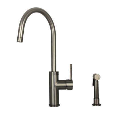 Single Handle Kitchen Faucet With Side Spray