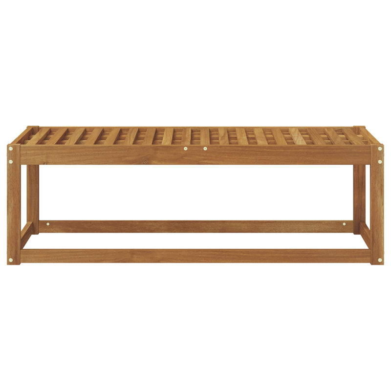 Solid Wood Outdoor Bench, 37cm H x 115cm W x 43cm D