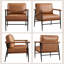 Chaise moderne en cuir PU