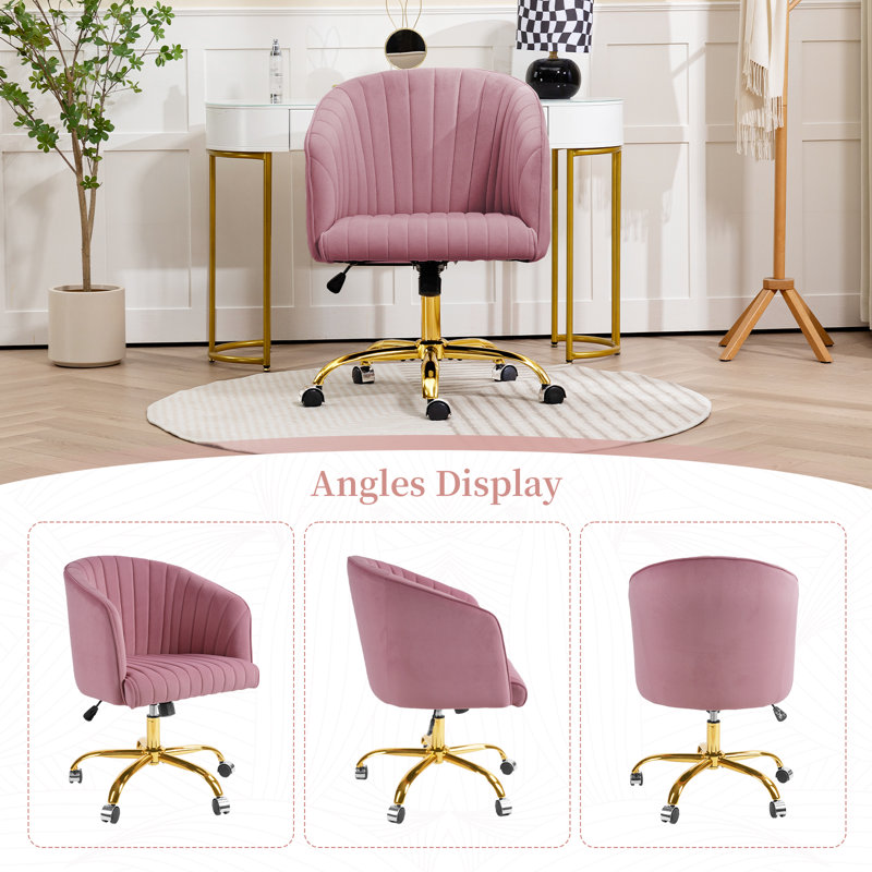 Chaise de bureau Caleia, Mauve