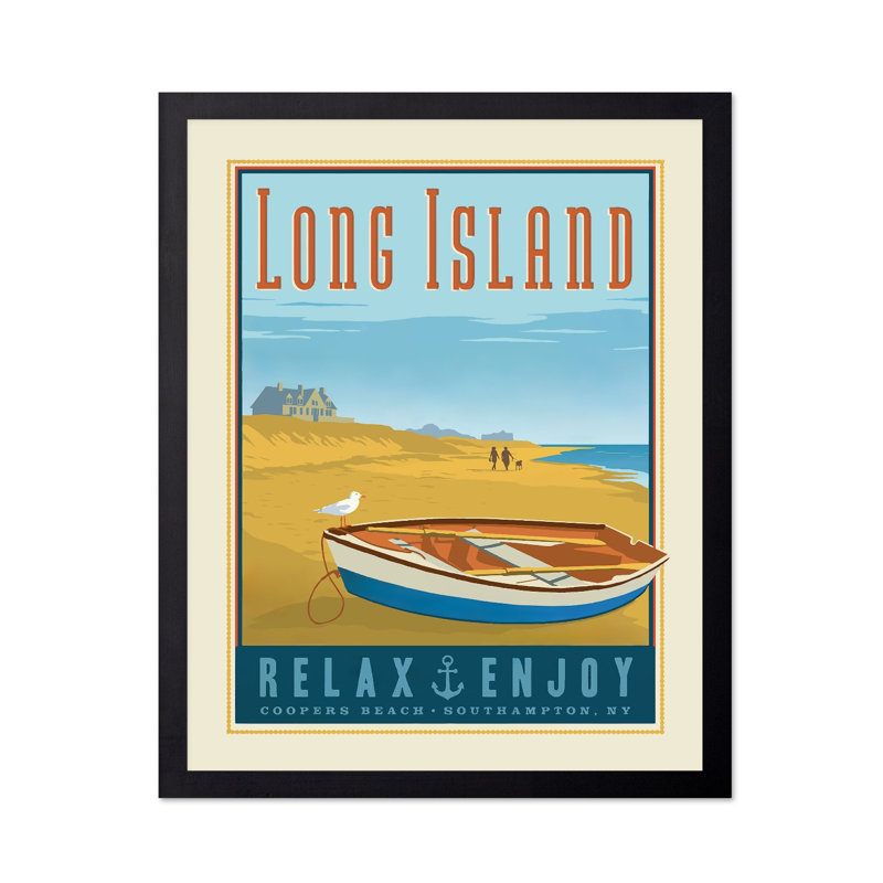 Long Island, Sans cadre, Affiche, H 12 po x l 16 po