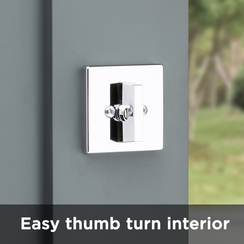 Single Cylinder Deadbolt with SmartKey, Polished Chrome
