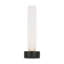 Kelly Wearstler Volver 1-light Small Table Lamp in White Marble with Clear Etched Glass shade-952417719