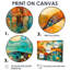 Abstract Prairies Landscape In The Space - Abstract Geometric Canvas Print-973703321-973703322-973703319