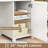 Farmhouse 47" Executive Desk, Computer Desk With Drawers And Storage Cabinet-653345867