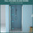 36"W X 72"H Bi Shower Door With Tempered Glass, - Coating, Space Efficient Design Hinge,