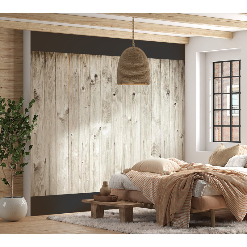 Murale de clôture en bois Orfa, L 106 po x l 137 po