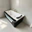 35.43 " W Alcove / Tile in Whirlpool Acrylic Bathtub