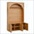 Farmhouse All-in-One Hall Tree with Arched Design and 3 Cabinets-1569210750