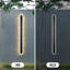 Aarthi LED wall light black: IP65 waterproof, oval-1379861936-1379861937