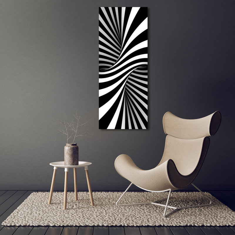 Swirl Abstraction - Wrapped Canvas Print
