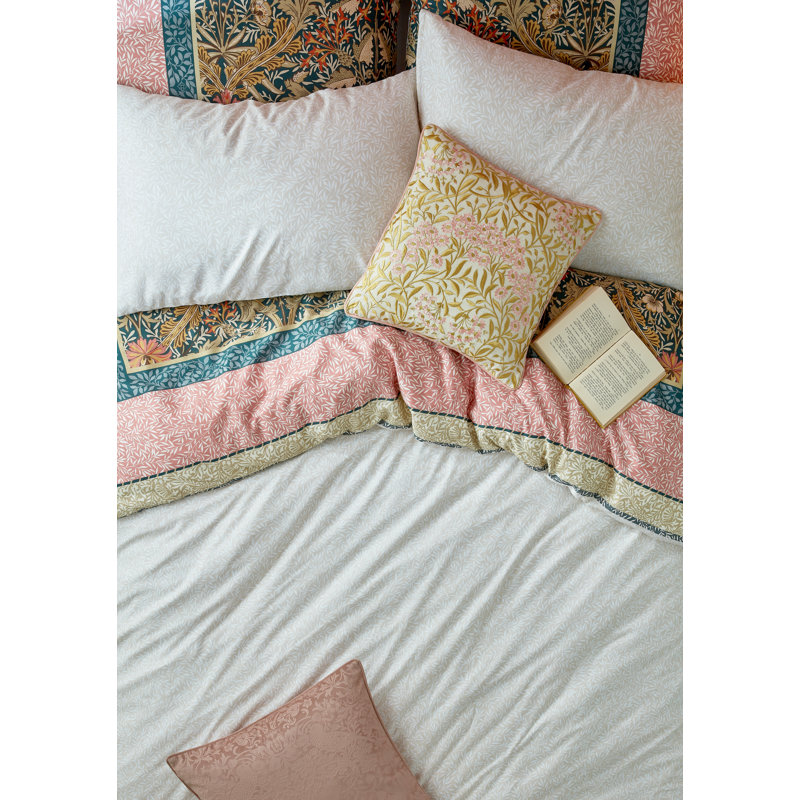 Kelmscott Navy Rose 250 Thread Count Bedset, Double Bed (200 x 200 cm)