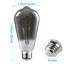 Ampoule ST64 à intensité variable, ampoules DEL Edison rétro, base E26 blanc froid 4000K, gris fumée