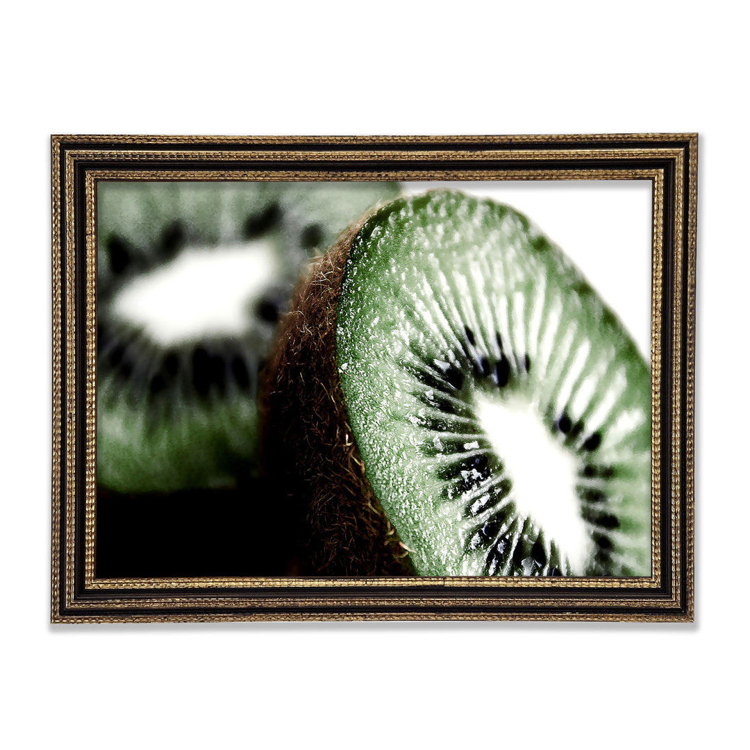 Gerahmtes Wandbild Fresh Kiwi 1