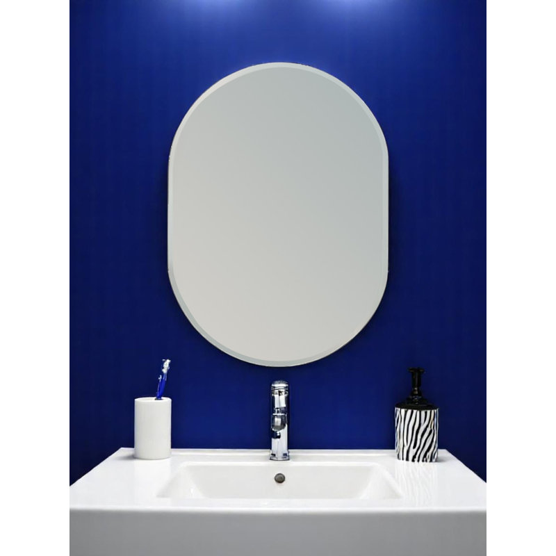 Lincoln Oval Mirror, 70cm H x 50cm W