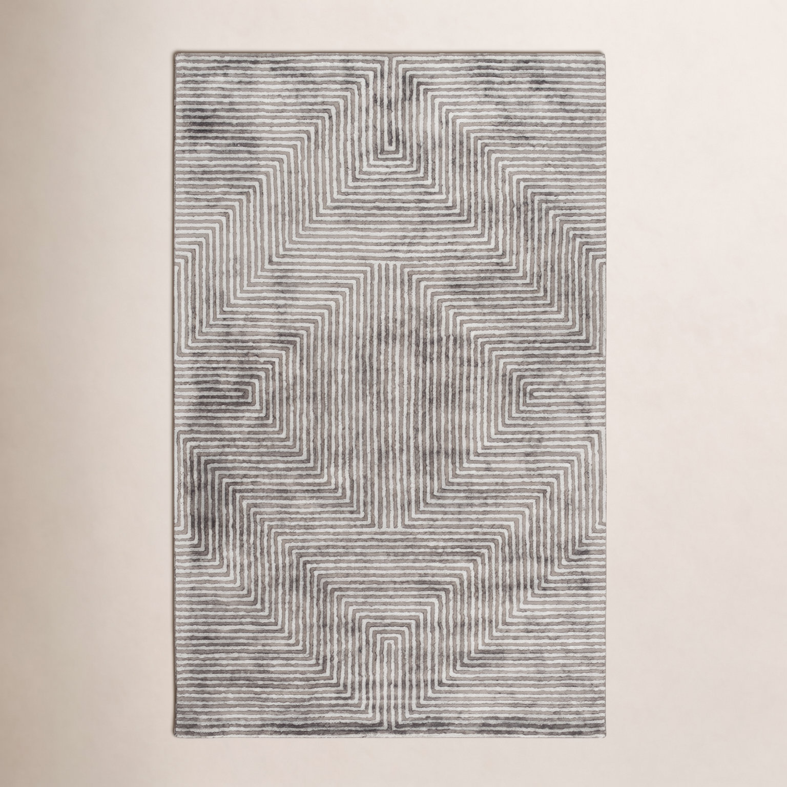 Balos Hand-Tufted Geometric Viscose Rug, Rectangle 2' x 3'