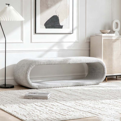 52.17"Wide Chenille Upholstered Bench
