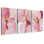 Abstrait art mural floral rose, toile, photos, décoration murale moderne, rosé, pastel, impressions, pivoine, affiche minimaliste, œuvre d'art botanique pour chambre à coucher, salon 12 x 16 x 3 pouces, prête à être accrochée