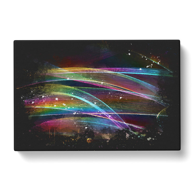 Rainbow Smoke Vol (1) - Wrapped Canvas, 35cm H x 50cm W x 3cm D
