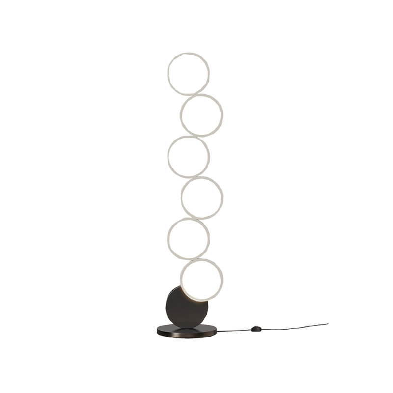 Simple Nordic Wrought Iron, Aluminum and PVC Floor Lamp
