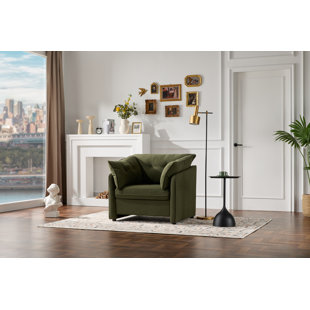 Modern Chenille Oversized Armchair