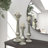 3 Piece Glass Tabletop Candlestick Set