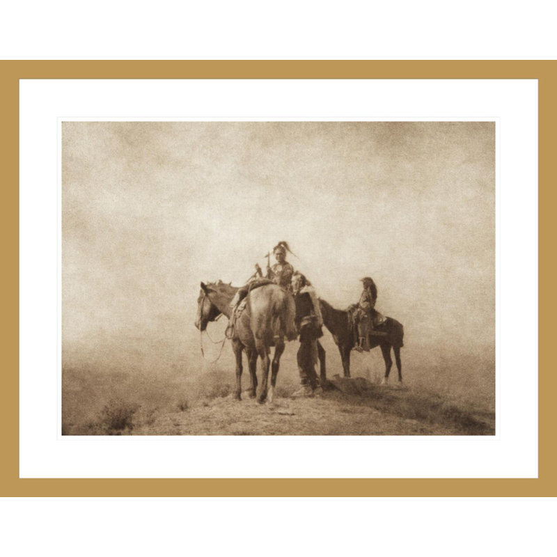 Scouts [Crow] (The North American Indian v. III. Cambridge MA: The University Press 1908) par Edward Sheriff Curtis, impression giclée sur cadre