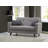 Light Grey 2-Seat Sofa-Bed, Metal & Wooden Frame, 59.4 x 33.9 x 29.5 inches | 26 DNS Sponge Seat & 22 DNS Back for Ultimate Comfort | Compact Design for Small Spaces, Stylish & Functional Furniture Solution-1266304426