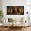 «Woman with Colorful Headwrap and Leather sangles», art mural-133391370