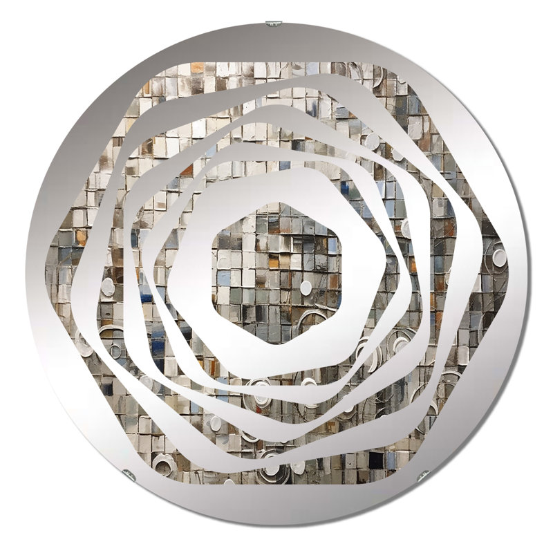 Chanae - Amorphe Decorative Mirror, 23,6 po x 23,6 po