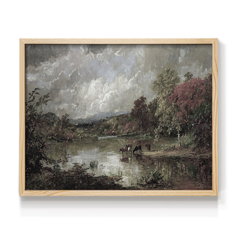 Paysages rétro - CLXV - reproduction encadrée, H 8 po x l 10 po, Naturel