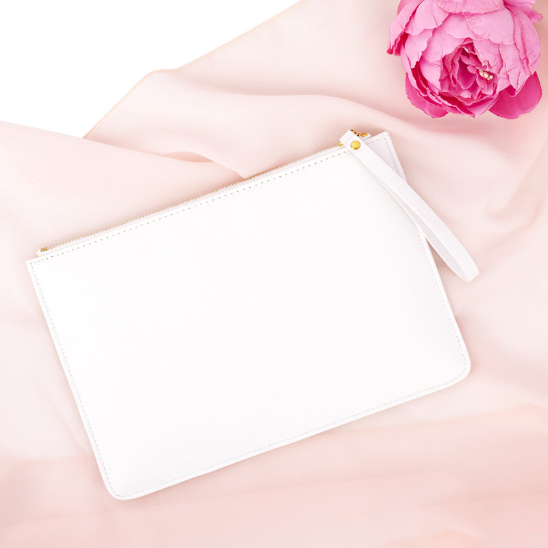 Organisateur de maquillage Vegan, Blanc